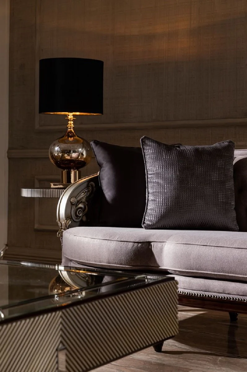 Luxury Baroque Living Room Sofa Purple / Silver / Dark Brown - Magnificent Baroque Living Room & Hotel Furniture