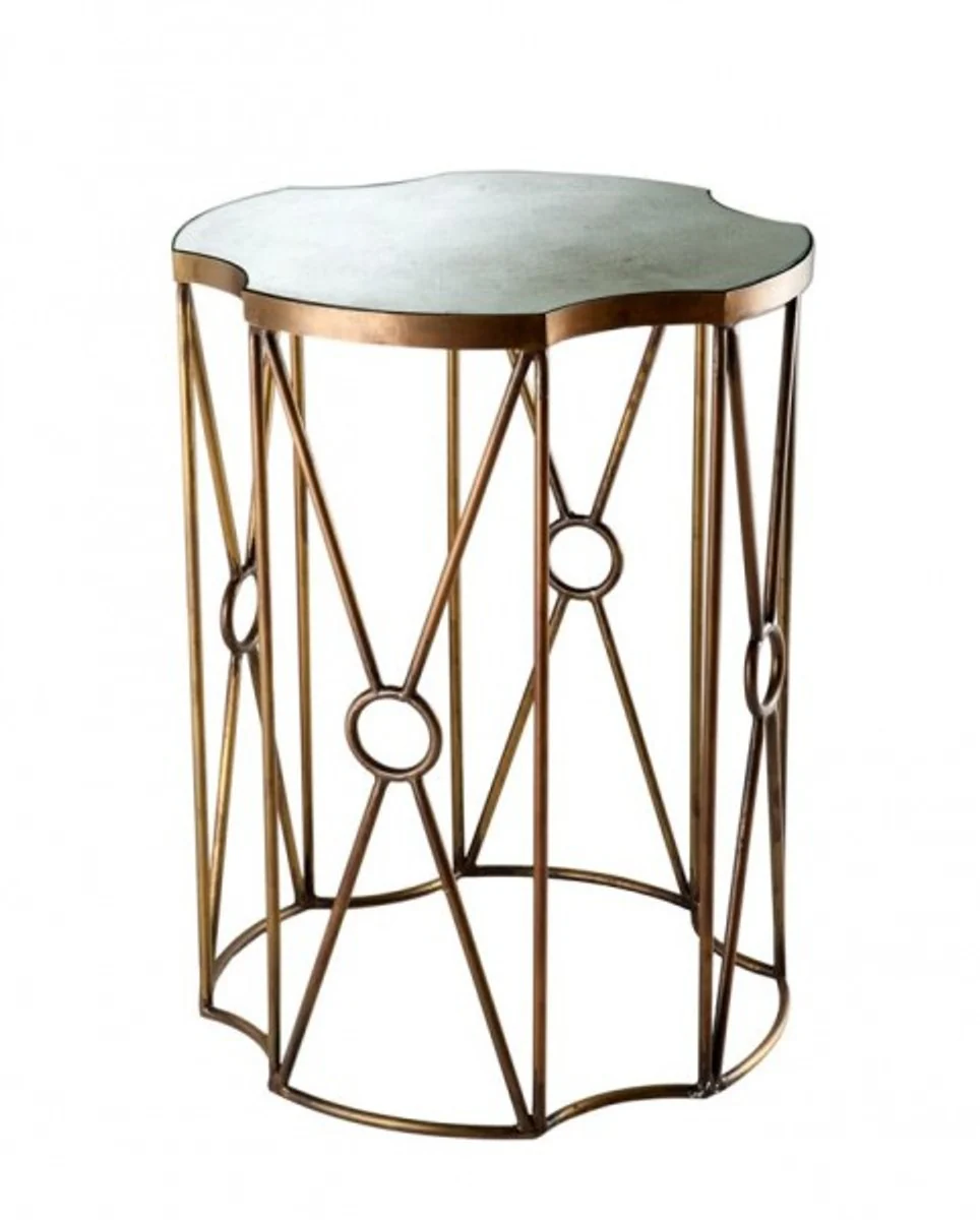 Luxury Art Deco Designer Side Table Set of 2 Antique Brass - Hotel Table Furniture