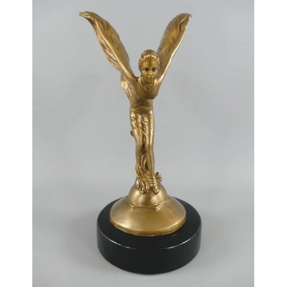 Luxury bronze sculpture woman with wings H. 33 cm - desk decoration