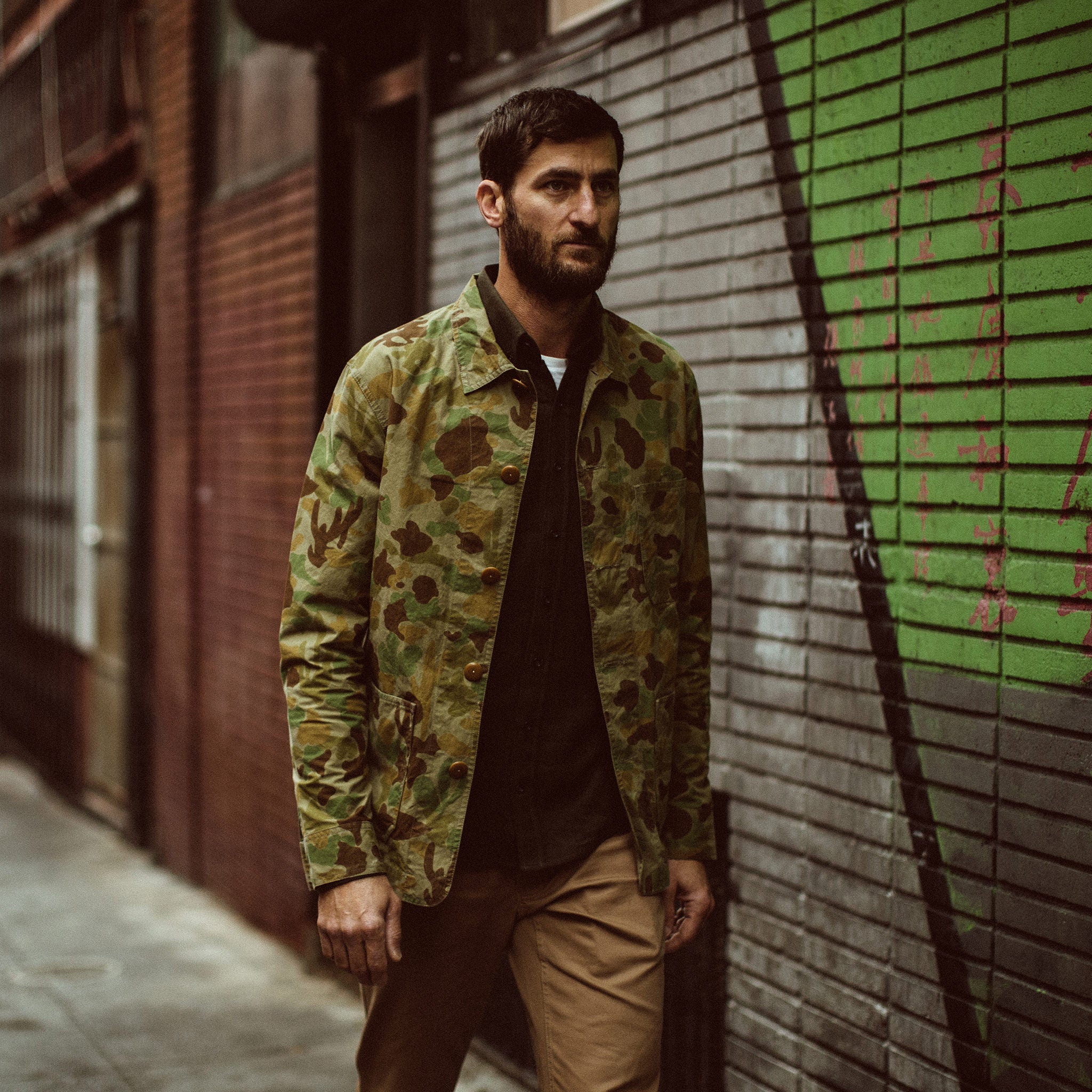 The Ojai Jacket in Arid Camo Dry Wax