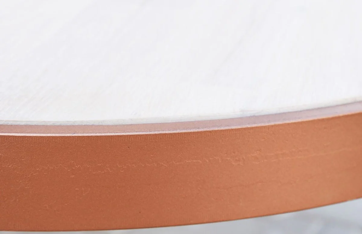 Solid wood coffee table - Various colors & sizes - Round living room table with rustic oak table top and steel frame - Living room furniture