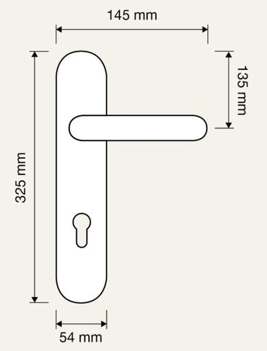 Luxury Baroque door handle set with Swarovski crystal glass gold 14.5 x H. 32.5 cm - Baroque furniture