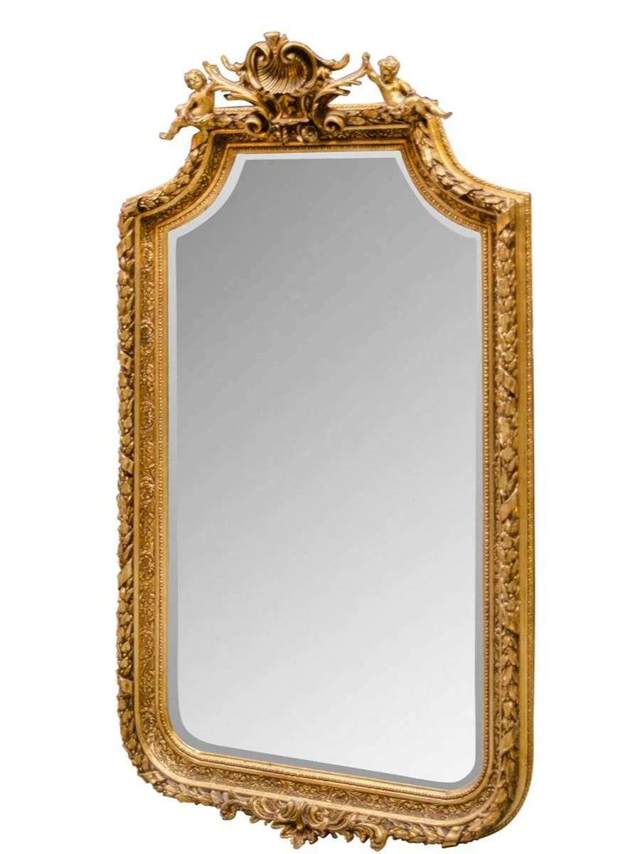 Baroque mirror with golden frame 100 x H. 175 cm - antique style furniture