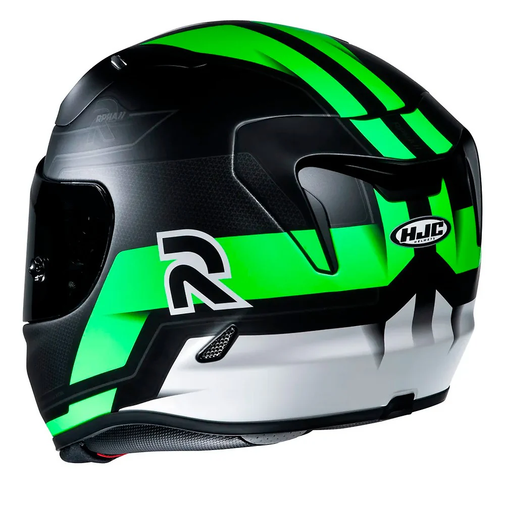 HJC RPHA11 FESK HULL BLACK / GREEN / WHITE