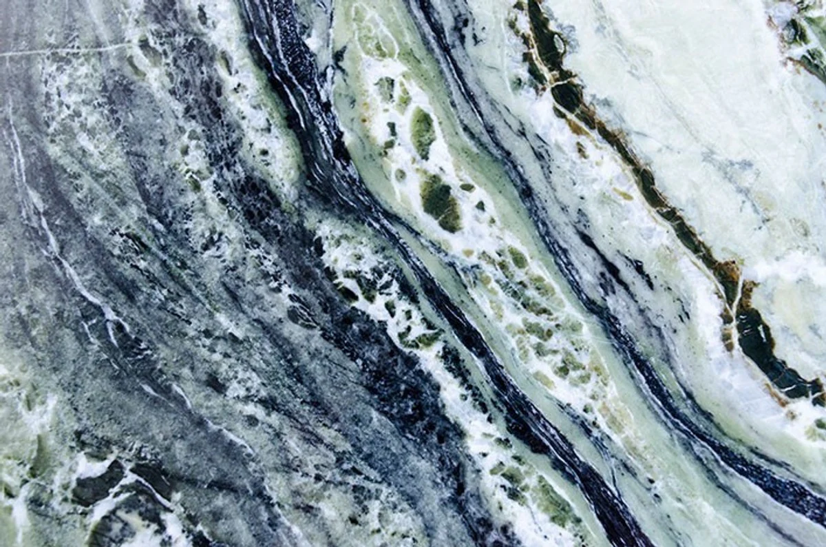 Art Deco side table gold metal / marble 65 x 65 cm - Art Nouveau table - furniture flower table