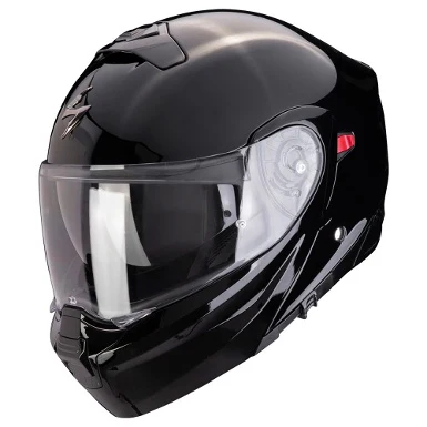 SCORPION EXO 930 EVO MODULAR HELMET SINGLE COLOR GLOSS BLACK