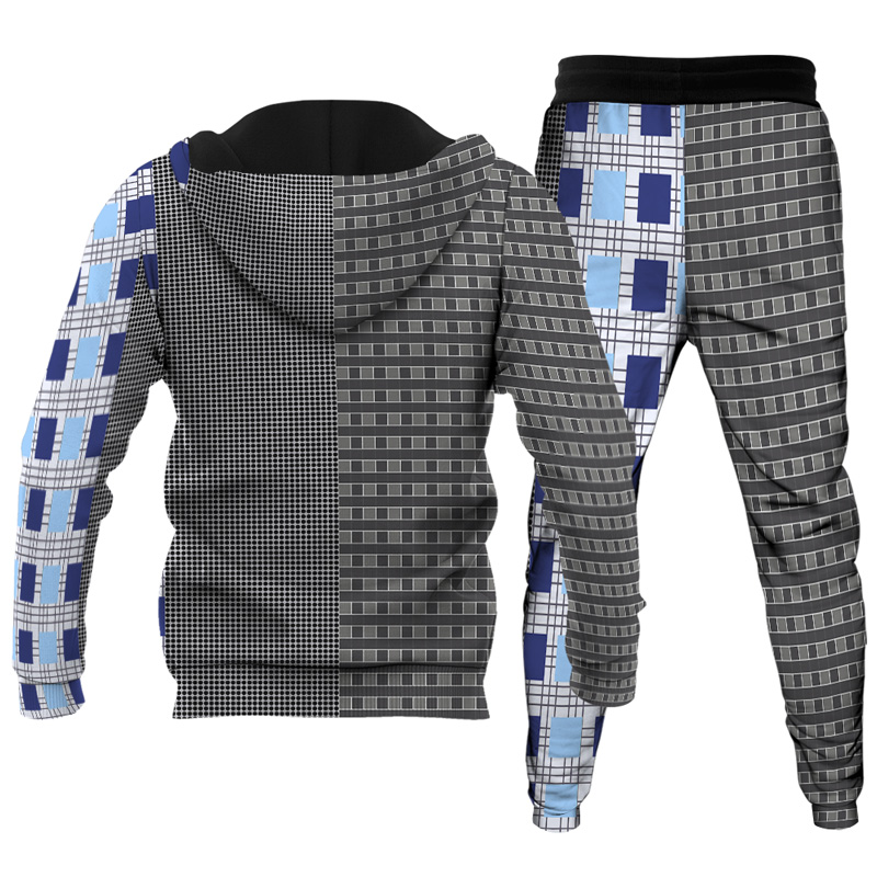 Men's Personalized Printed Hoodie Set 007