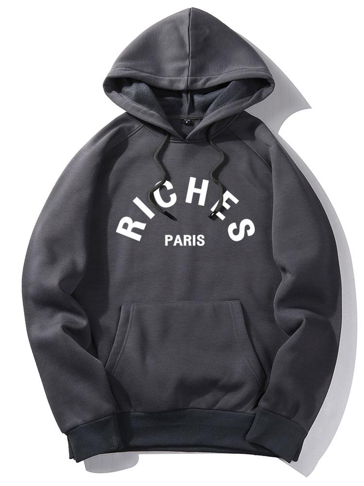 Rich Paris Print Hoodie