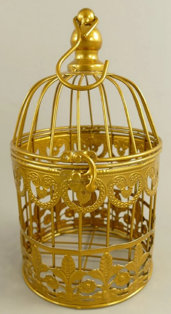 Art Nouveau Cage Set of 3 Gold - Decorative Metal Cages - Living Room Decoration - Garden Decoration - Baroque & Art Nouveau Decorative Accessories