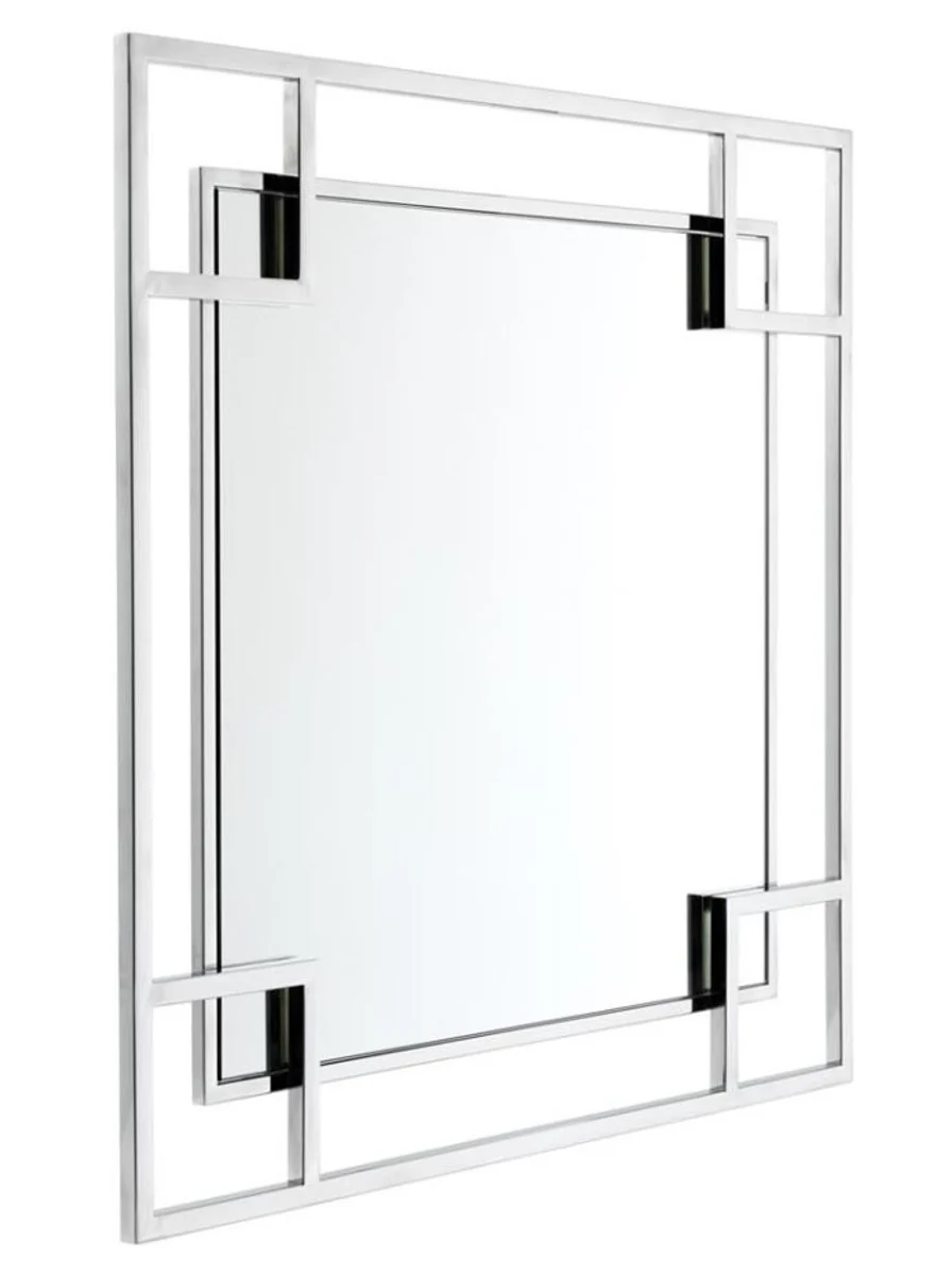 Designer wall mirror silver 90 x H. 90 cm - luxury mirror