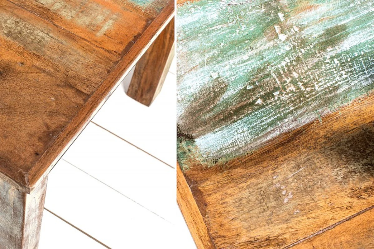 Designer solid wood coffee table colorful 60 x H. 45 cm - solid wood - salon living room table