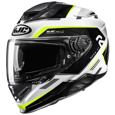 HJC RPHA 71 ELLON HELMET - BLACK / WHITE / YELLOW
