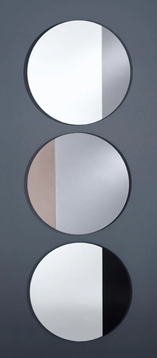 Luxury mirror gray Ø 58 cm - designer furniture & accessories