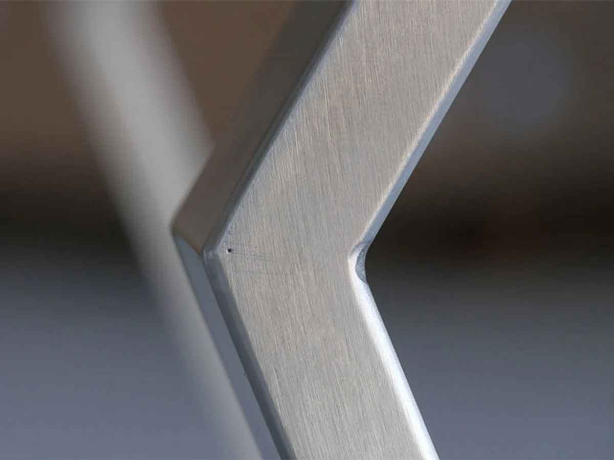 Luxury solid wood dining table with metal frame - oak - 200 cm x 100 cm x H 78 cm - solid design