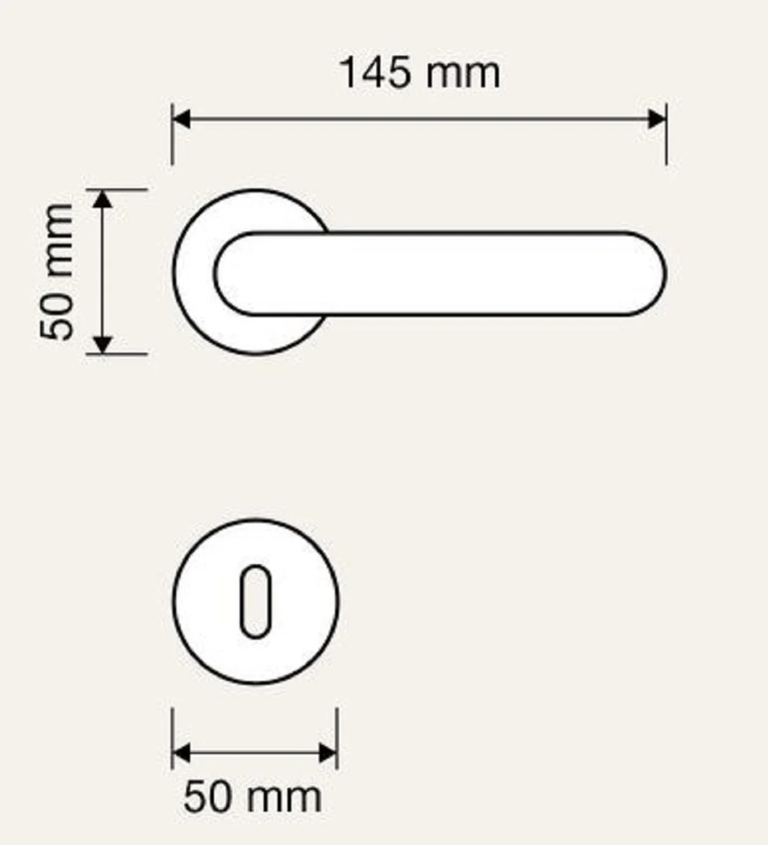 Luxury door handle set with Swarovski crystal glass gold 14.5 x H. 5 cm - Modern door handles with rosettes - Luxury quality - Made in Italy