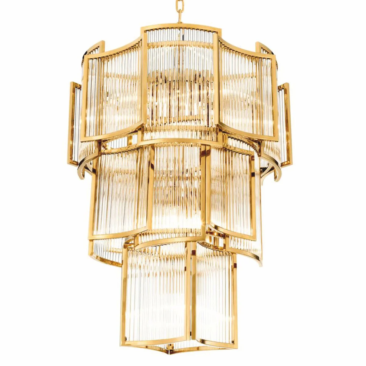 Luxury chandelier gold Ø 58 x H. 84 cm - Hotel & Restaurant chandelier