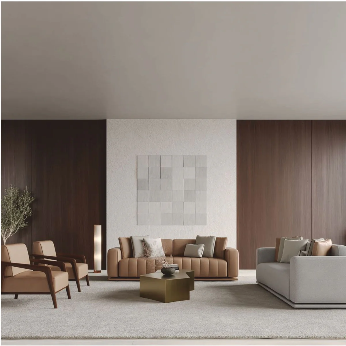 Luxury Sofa Gray 225 cm - Hotel & Living Room Furniture