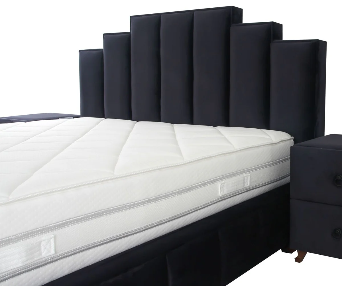 Luxury Double Bed Purple / Brown - Various Sizes - Modern Bed with Mattress - Bedroom Furniture