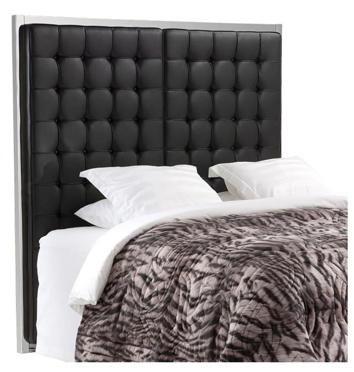 Luxury hotel bed headboard black 180 x H. 180 cm - designer bedroom furniture