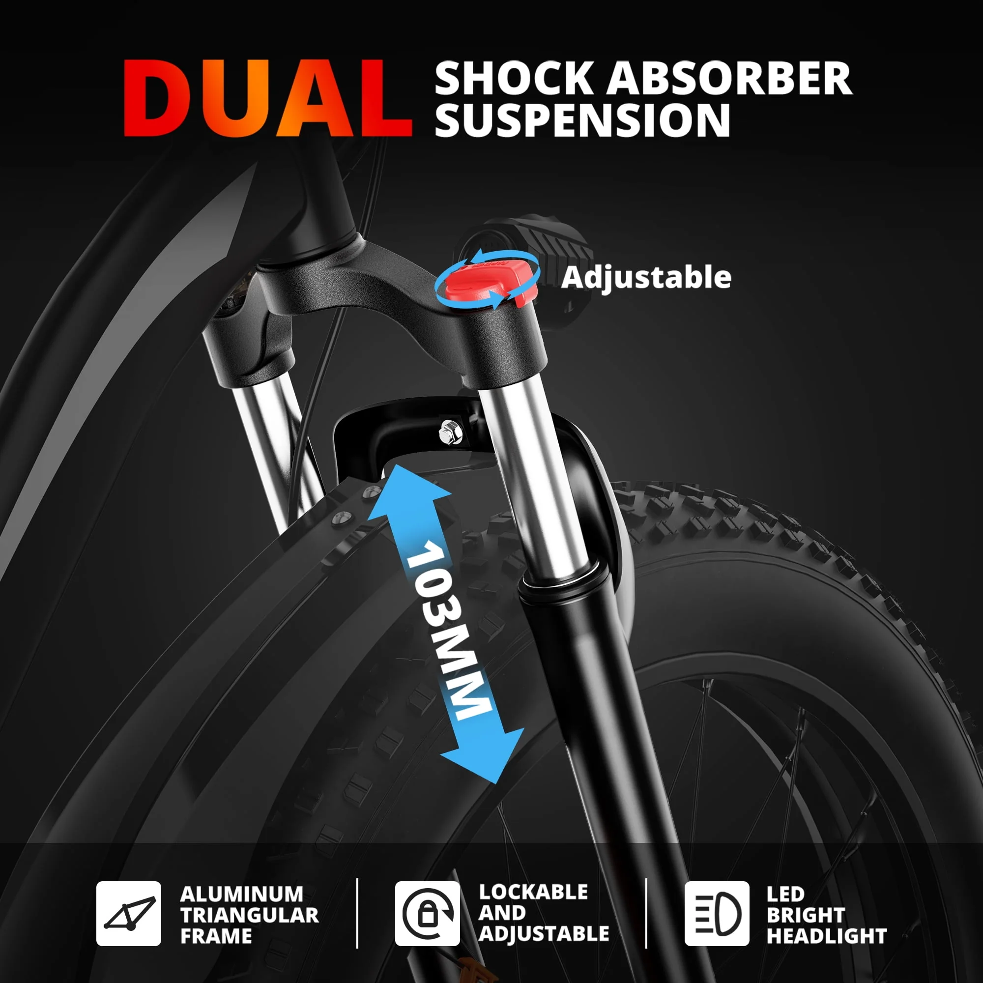 AMYET EB26 750W 720WH UL2849 Electric Bike Mountain Bicycle E Bike 26" Fat Tire 20MPH for Adult