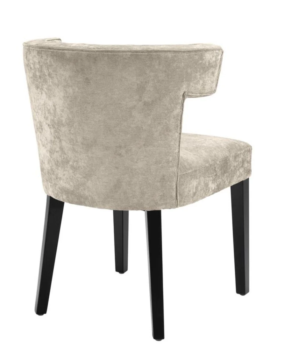 Luxury dining room chair gray black - designer furniture