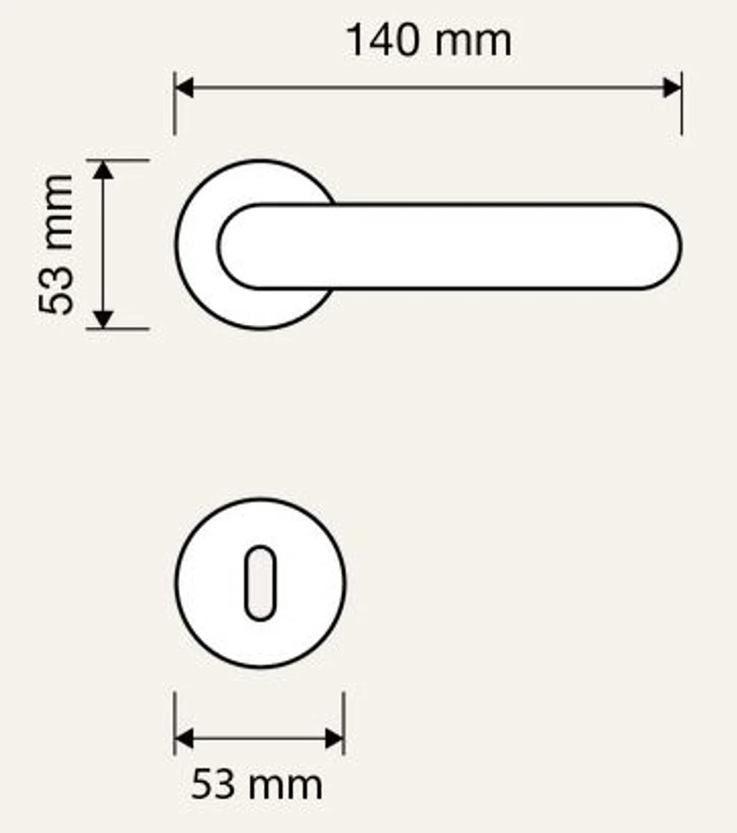 Baroque door handle set brass patinated 14 x H. 5.3 cm - Baroque Hotel & Restaurant Accessories