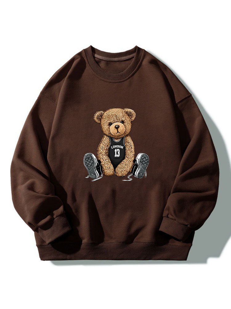London Bear Print Relaxed Sweatshirt